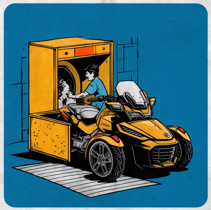 Wie wasche ich den Spyder/Ryker? Ein humorvoller Leitfaden für Waschbox-Helden und Handwäsche-Gurus